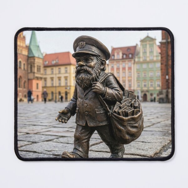 Item preview, Postal Worker Gnome Art Print – Charming Mailman Gift, Poland Travel Decor designed and sold by Purrfecta.