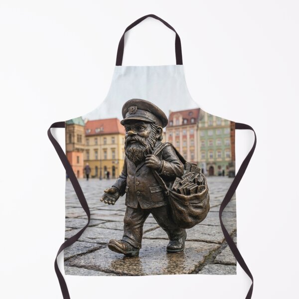 Item preview, Postal Worker Gnome Art Print – Charming Mailman Gift, Poland Travel Decor designed and sold by Purrfecta.