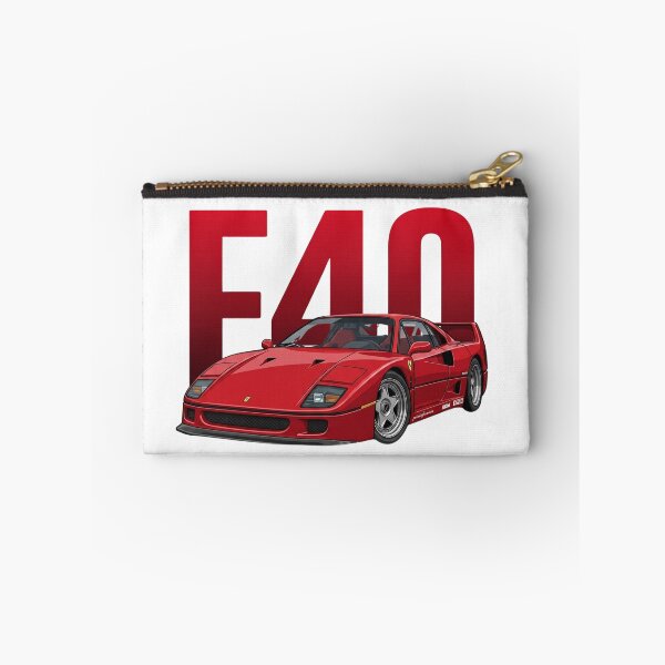 Item preview, Red Ferrari F40 Classic Twin Turbo V8 Supercar Vector Art designed and sold by Motorline44.