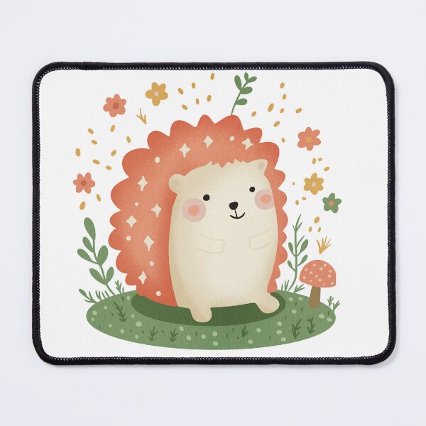 Item preview, Cute Hedgehog in Nature Illustration designed and sold by DinaArtStudio.