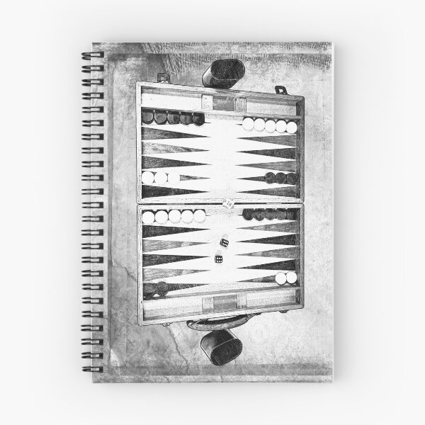 Item preview, Vintage Backgammon Set Mid Game Dice Roll designed and sold by Ghoul Enterprises.