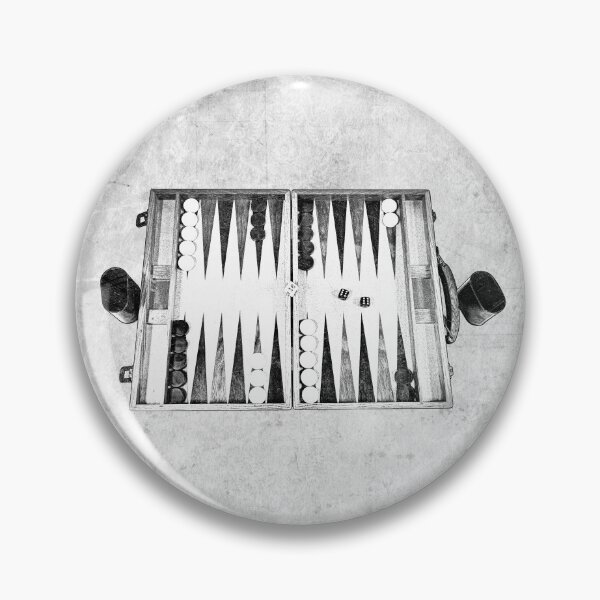 Item preview, Vintage Backgammon Set Mid Game Dice Roll designed and sold by Ghoul Enterprises.
