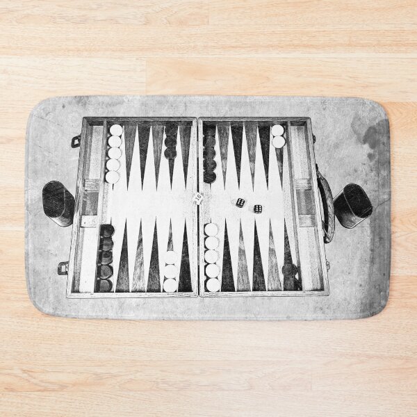 Item preview, Vintage Backgammon Set Mid Game Dice Roll designed and sold by Ghoul Enterprises.