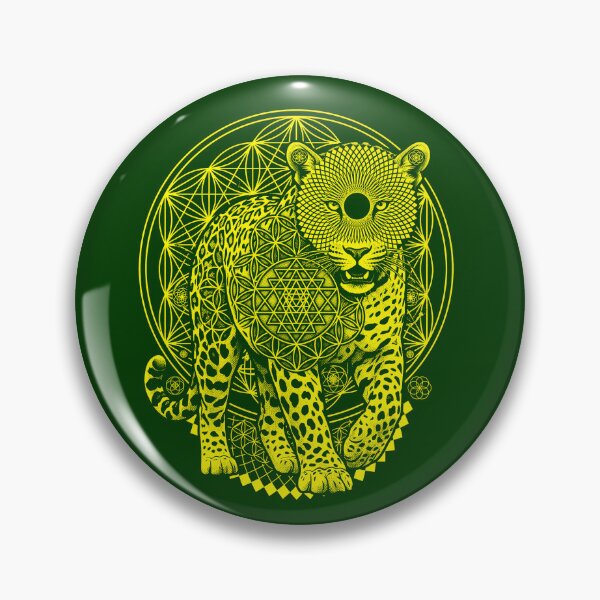Item preview, Sacred Geometry Jaguar designed and sold by Mystikos Art.