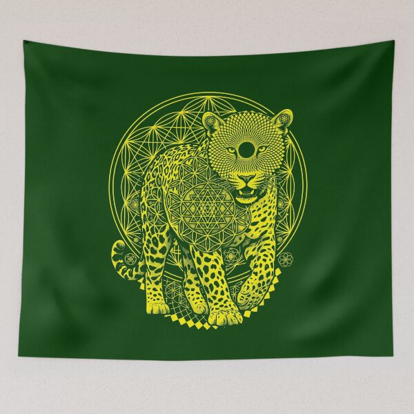 Item preview, Sacred Geometry Jaguar designed and sold by Mystikos Art.