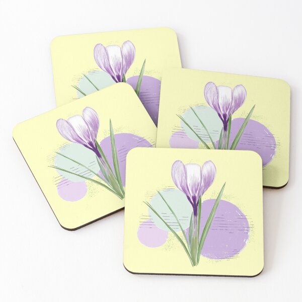 Item preview, Purple Floral Crocus Spring Flower Design designed and sold by Cedarbirch Musings.