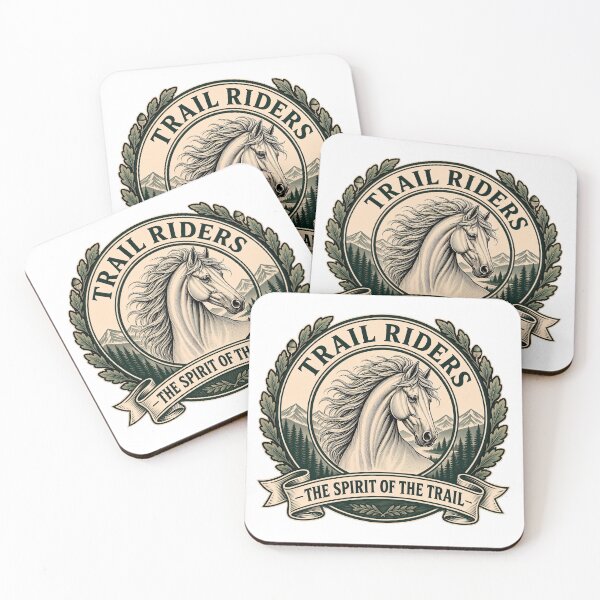 Item preview, Trail Riders - The Spirit of the Trail - vintage horse logo designed and sold by thirtyonestars.