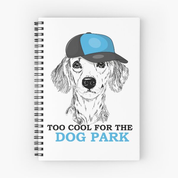 Item preview, Funny Dog Too Cool For The Dog Park Cap Illustration designed and sold by ARACREATIVECO.