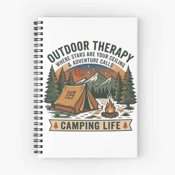 Item preview, Outdoor Therapy Camping Life Mountain Adventure designed and sold by Salma.Store.