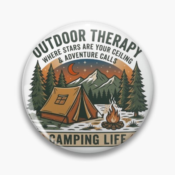 Item preview, Outdoor Therapy Camping Life Mountain Adventure designed and sold by Salma.Store.