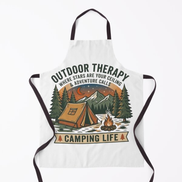 Aperçu de l'œuvre Outdoor Therapy Camping Life Mountain Adventure créée et vendue par Salma.Store.