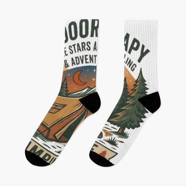 Item preview, Outdoor Therapy Camping Life Mountain Adventure designed and sold by Salma.Store.