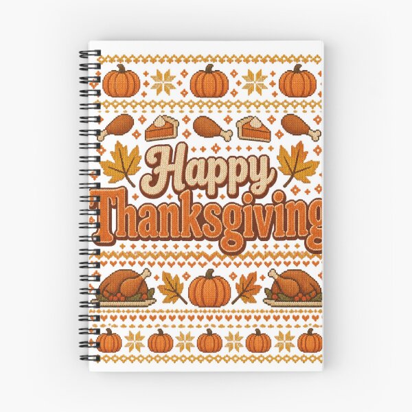 Item preview, Vintage Happy Thanksgiving – Cozy Retro Knit Ugly Sweater Design designed and sold by WolfmanProphecy.