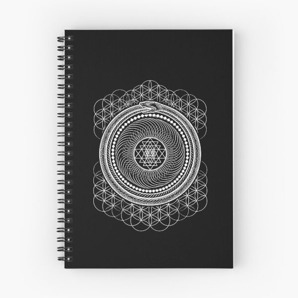 Item preview, Ouroboros Sri Yantra Sacred Geometry Serpent designed and sold by Mystikos Art.