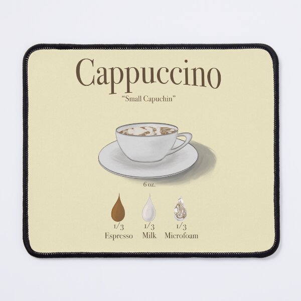 Item preview, Cappuccino Cafe Coffee Cup Design Art designed and sold by Cedarbirch Musings.