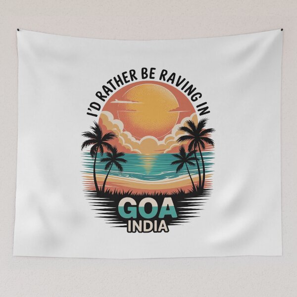 Item preview, Goa India Poster – RAVING IN GOA designed and sold by paulo silveira.