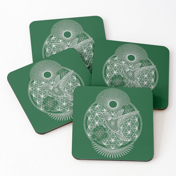 Item preview, Sacred Geometry Hummingbird Flower of Life Graphic designed and sold by Mystikos Art.