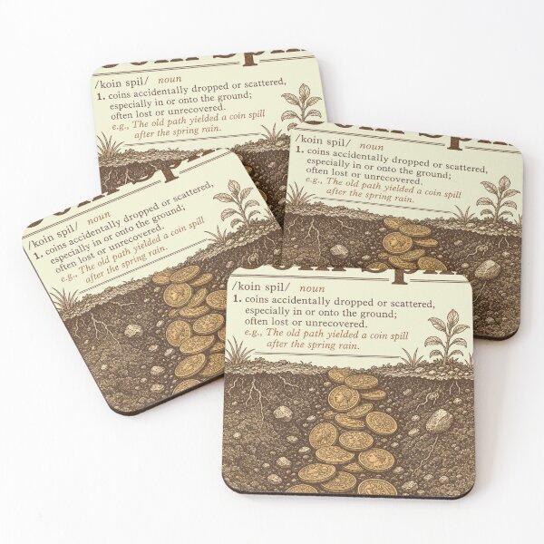Item preview, Coin Spill Metal Detecting Dictionary Entry designed and sold by BoosterShop.