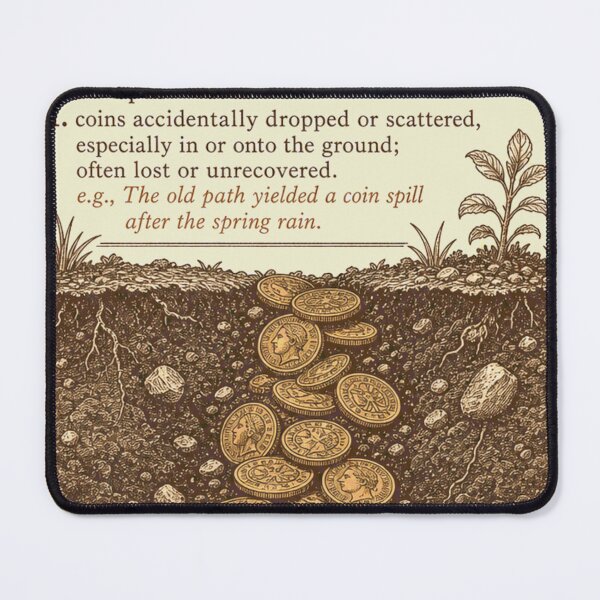 Item preview, Coin Spill Metal Detecting Dictionary Entry designed and sold by BoosterShop.