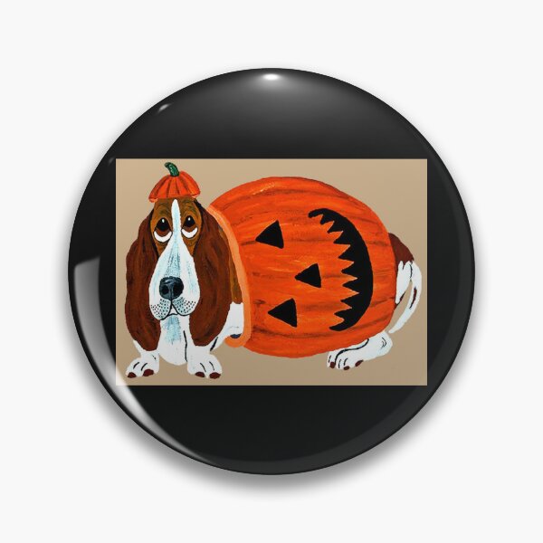 Item preview, Calabaza de Halloween con forma de Basset Hound designed and sold by Squirreldumplings.