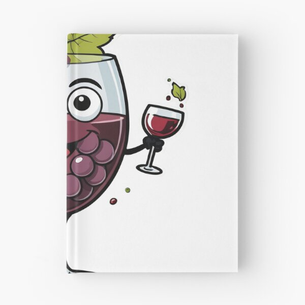 Item preview, Cute Wine Glass Character with Grapes Splash Motion Effect – Wine lover gift designed and sold by michallechowicz.