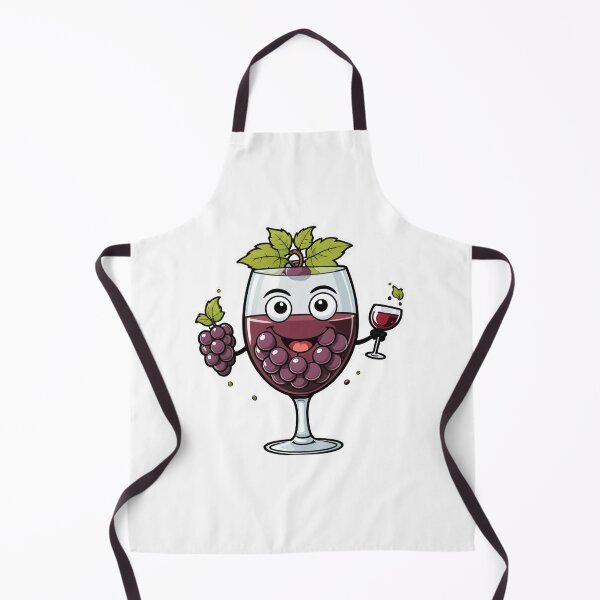 Item preview, Cute Wine Glass Character with Grapes Splash Motion Effect – Wine lover gift designed and sold by michallechowicz.