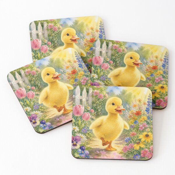 Item preview, Duckling in Colorful Garden designed and sold by FlowerSeller1.