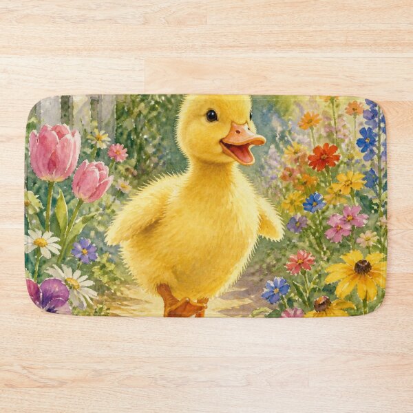 Item preview, Duckling in Colorful Garden designed and sold by FlowerSeller1.
