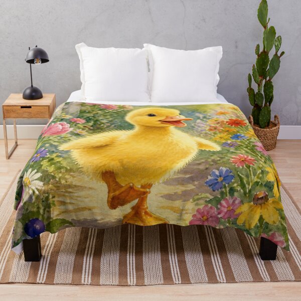 Item preview, Duckling in Colorful Garden designed and sold by FlowerSeller1.