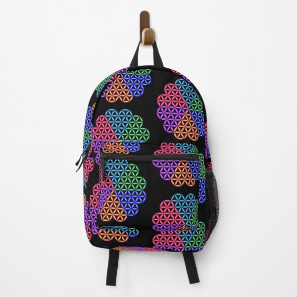 Item preview, Sacred Flower of Six Hearts, 3D-Colorful designed and sold by iSacredGeometry.