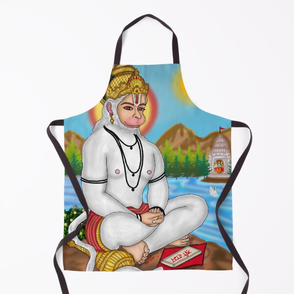 Item preview, Lord Hanuman Digital Drawing | Hindu Deity Spiritual Artwork  Description designed and sold by Harshit_Digital_Arts.