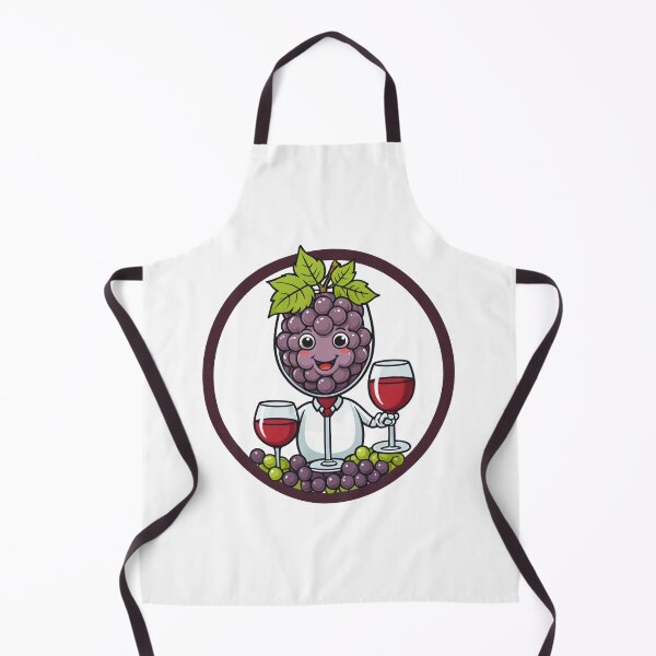 Item preview, Cute Wine Glass Character with Grapes Circular Badge Emblem – Wine lover gift designed and sold by michallechowicz.