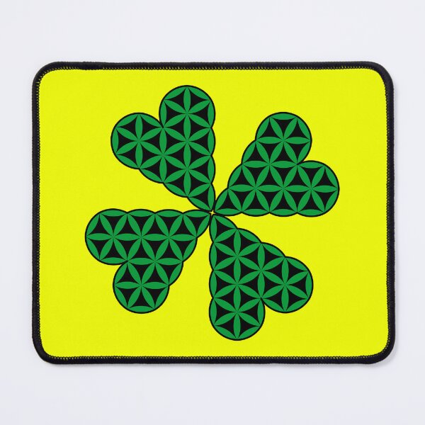 Item preview, Sacred Flower of Four Hearts - Clover designed and sold by iSacredGeometry.