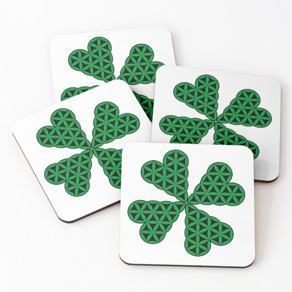 Item preview, Sacred Flower of Four Hearts - Clover designed and sold by iSacredGeometry.
