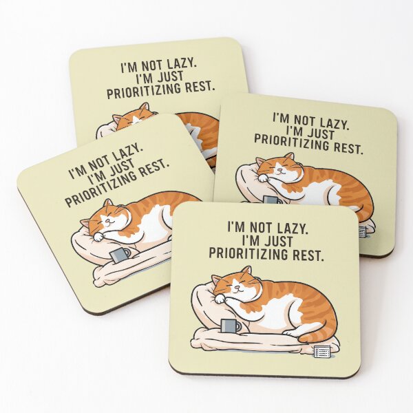 Item preview, Not Lazy Just Cat designed and sold by Aelbrn.
