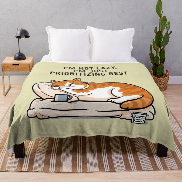 Item preview, Not Lazy Just Cat designed and sold by Aelbrn.