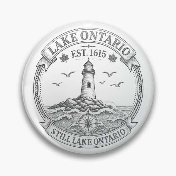 Item preview, Lake Ontario Still Lake Ontario Vintage Lake Design for Great Lakes Lovers designed and sold by Teetreasure2.