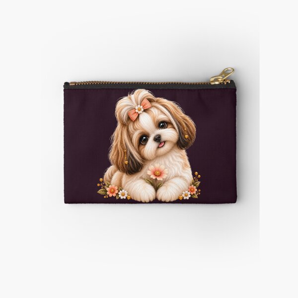 Item preview, Cute Shih Tzu – Fluffy Floral Dog Lover Design designed and sold by HO•Designs.