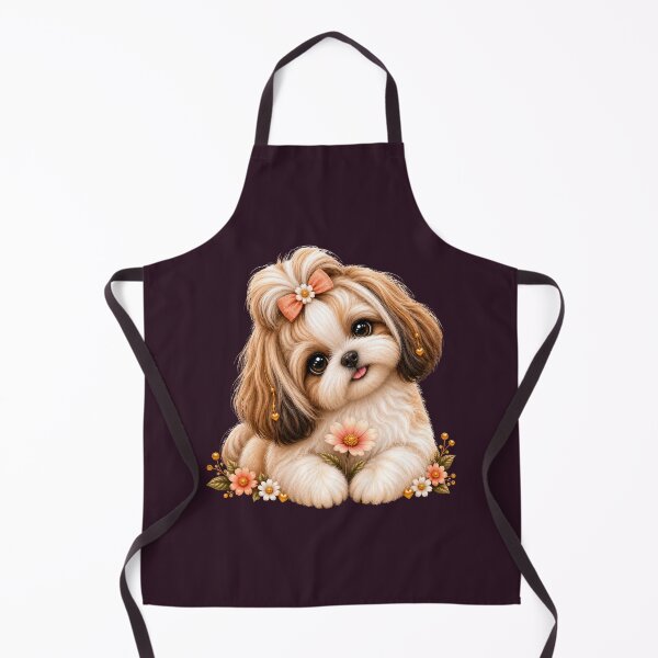 Item preview, Cute Shih Tzu – Fluffy Floral Dog Lover Design designed and sold by HO•Designs.