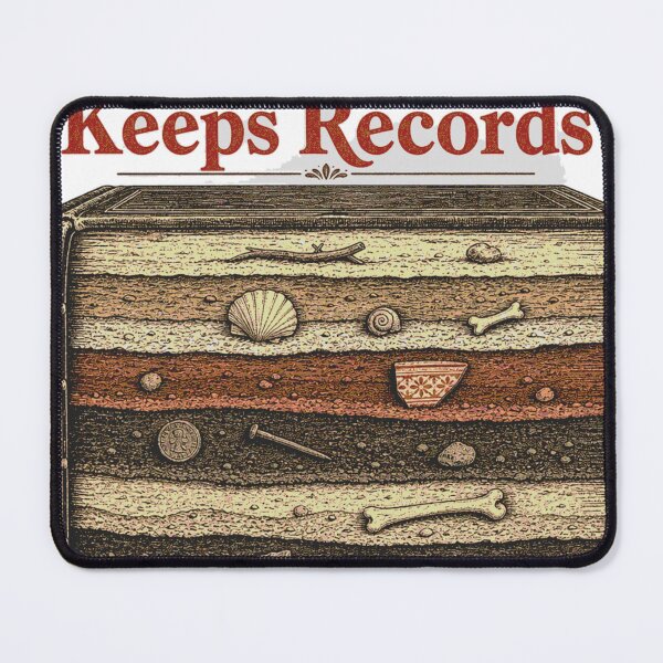 Item preview, The Dirt Keeps Records Metal Detecting Book Plate designed and sold by BoosterShop.