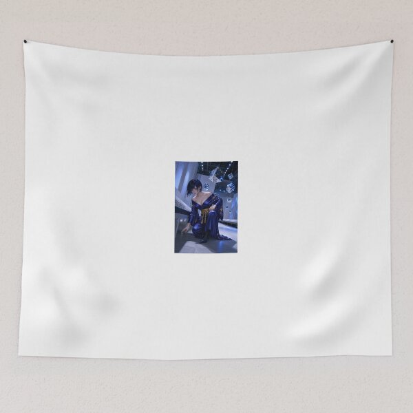 Item preview, Blue Haired Woman in Silk Kimono with Dice designed and sold by CathryneDelamort.