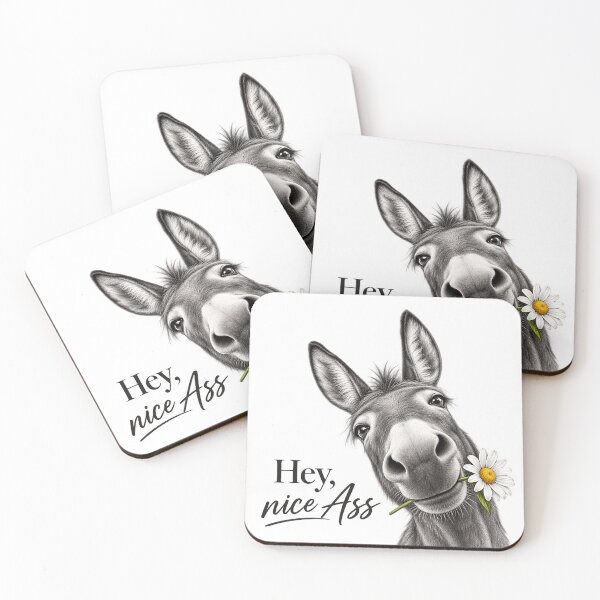 Item preview, Funny Donkey Quote Hey Nice Ass designed and sold by Nextstep Design.