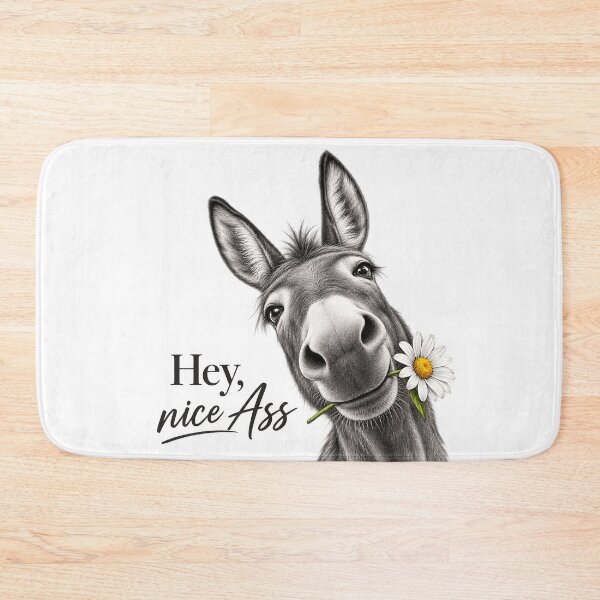 Item preview, Funny Donkey Quote Hey Nice Ass designed and sold by Nextstep Design.