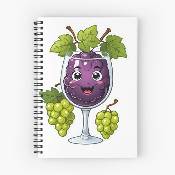 Item preview, Cute Wine Glass Character with Grapes Chrome Metallic 3D – Wine lover gift designed and sold by michallechowicz.