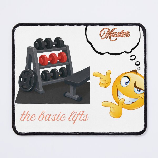 Item preview, Master The Basic Lifts Gym Dumbbell Rack Fitness Graphic designed and sold by Varkajia.