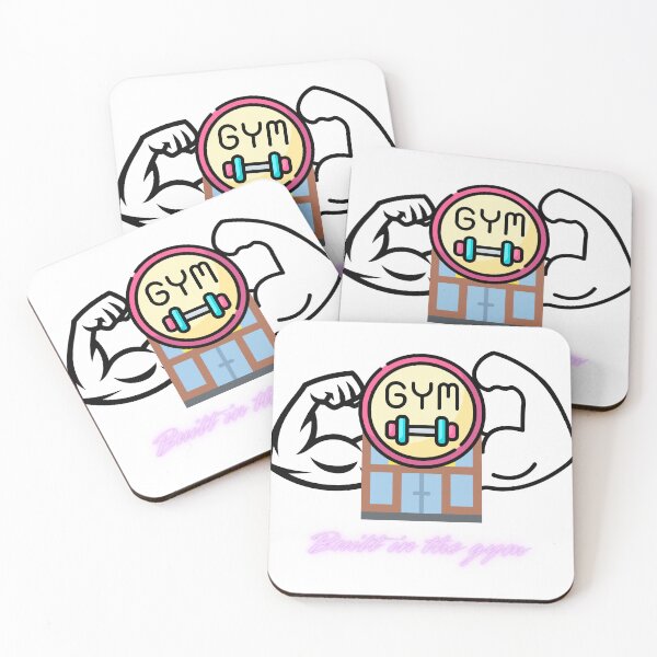 Item preview, Built In The Gym Neon Style Fitness Motivation Graphic designed and sold by Varkajia.