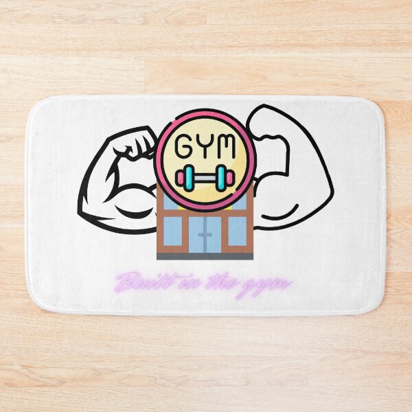 Item preview, Built In The Gym Neon Style Fitness Motivation Graphic designed and sold by Varkajia.