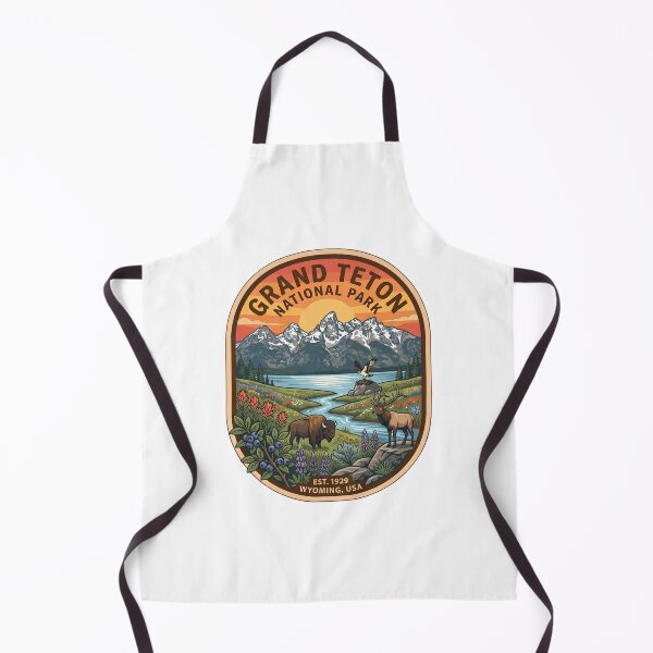 Item preview, Vintage Grand Teton National Park Wyoming Wildlife Nature Badge designed and sold by LittleArij.