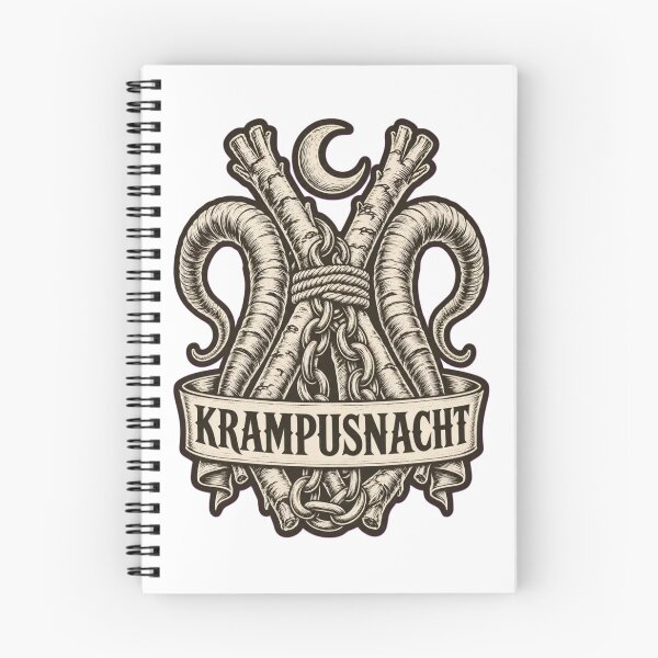 Item preview, Gruss vom Krampus Postcard Repeat | Antique Austrian Christmas Devil Pattern designed and sold by StickyGuys.