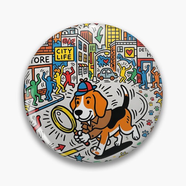 Item preview, Beagle Detective designed and sold by PictoVibe.
